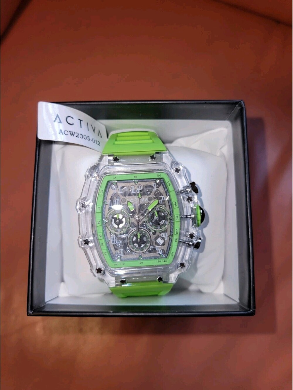 Activa x Invicta Men's Skeleton Watch 44.3mm, NIB, ACW2305-012